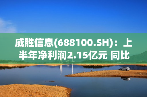 威胜信息(688100.SH)：上半年净利润2.15亿元 同比增长12.91%