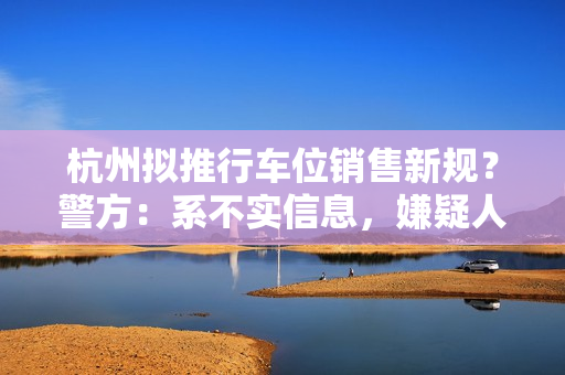 杭州拟推行车位销售新规？警方：系不实信息，嫌疑人被采取刑事强制措施
