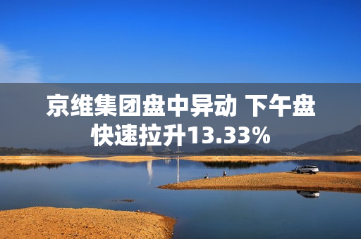 京维集团盘中异动 下午盘快速拉升13.33% 第1张