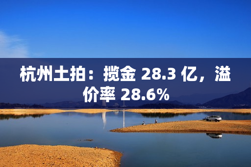 杭州土拍：揽金 28.3 亿，溢价率 28.6%