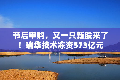 节后申购，又一只新股来了！瑞华技术冻资573亿元