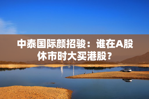 中泰国际颜招骏：谁在A股休市时大买港股？