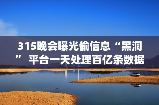 315晚会曝光偷信息“黑洞” 平台一天处理百亿条数据 | 3·15特别报道