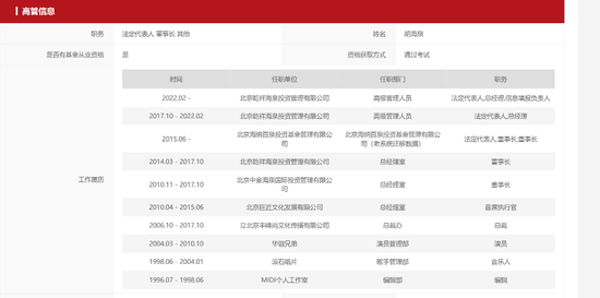 海泉基金突遭警示！胡海泉回应了 第5张