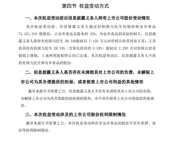 安井食品近28亿市值股权被贱卖？实控人大变更，易主前曾套现30亿！ 第3张