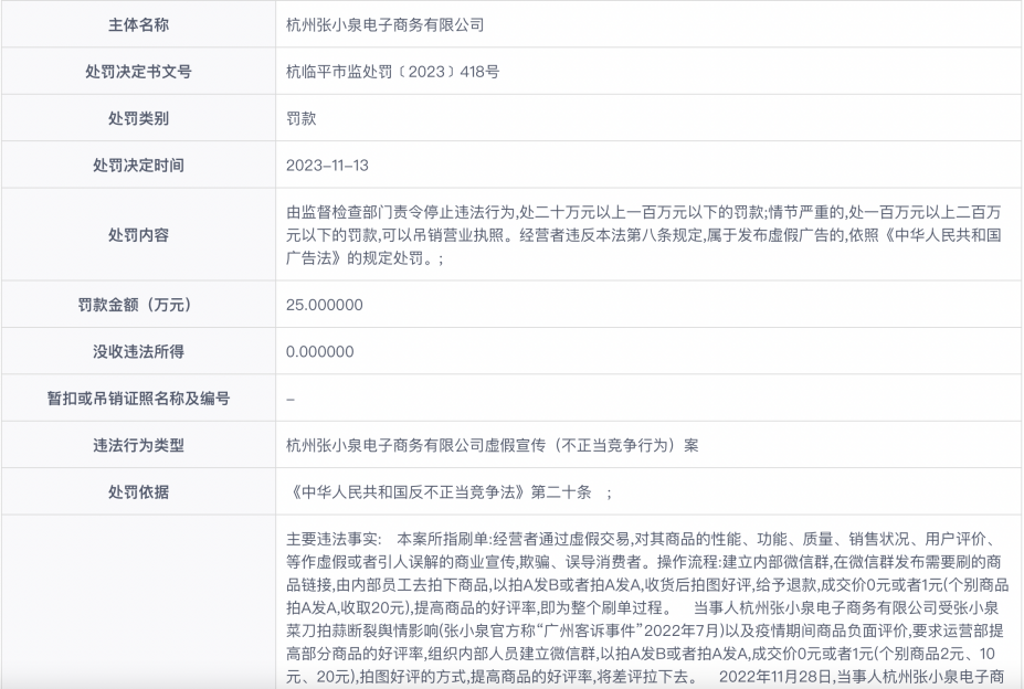 张小泉“拉群刷单”遭?？?公司业绩已持续下降 第2张