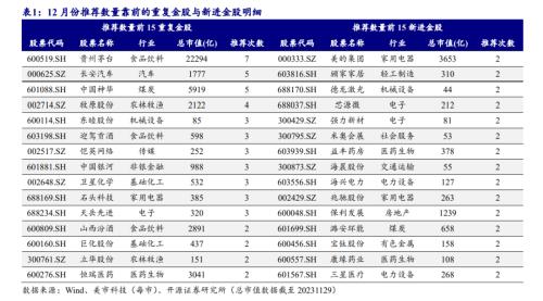 北向资金净买入创近16周新高，大比例加仓名单来了！券商12月金股出炉 第7张
