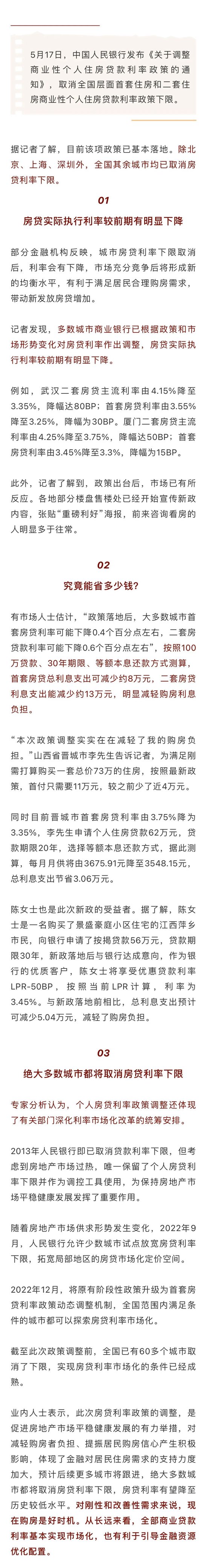 房贷利率政策调整，我的房贷究竟能省多少钱？